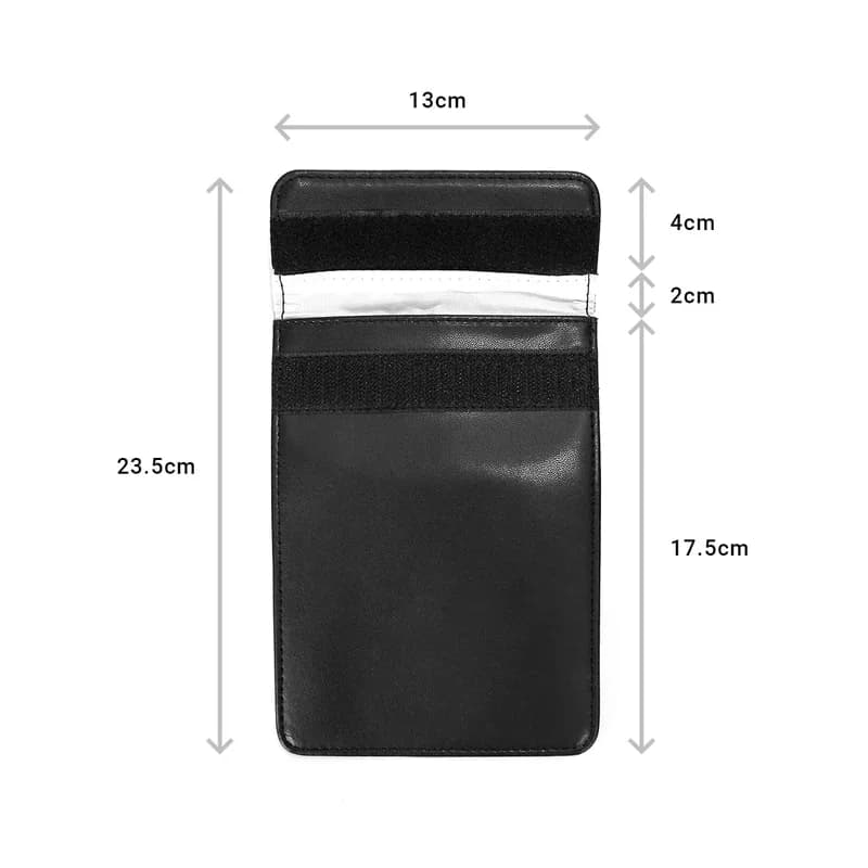 Disklok RFID Faraday signal blocking wallet, 17.5 cm, maker’s photo