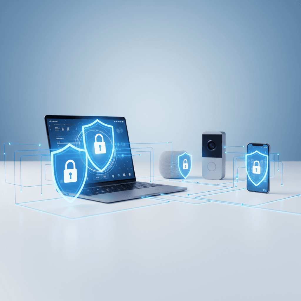 Secure devices with protection shields