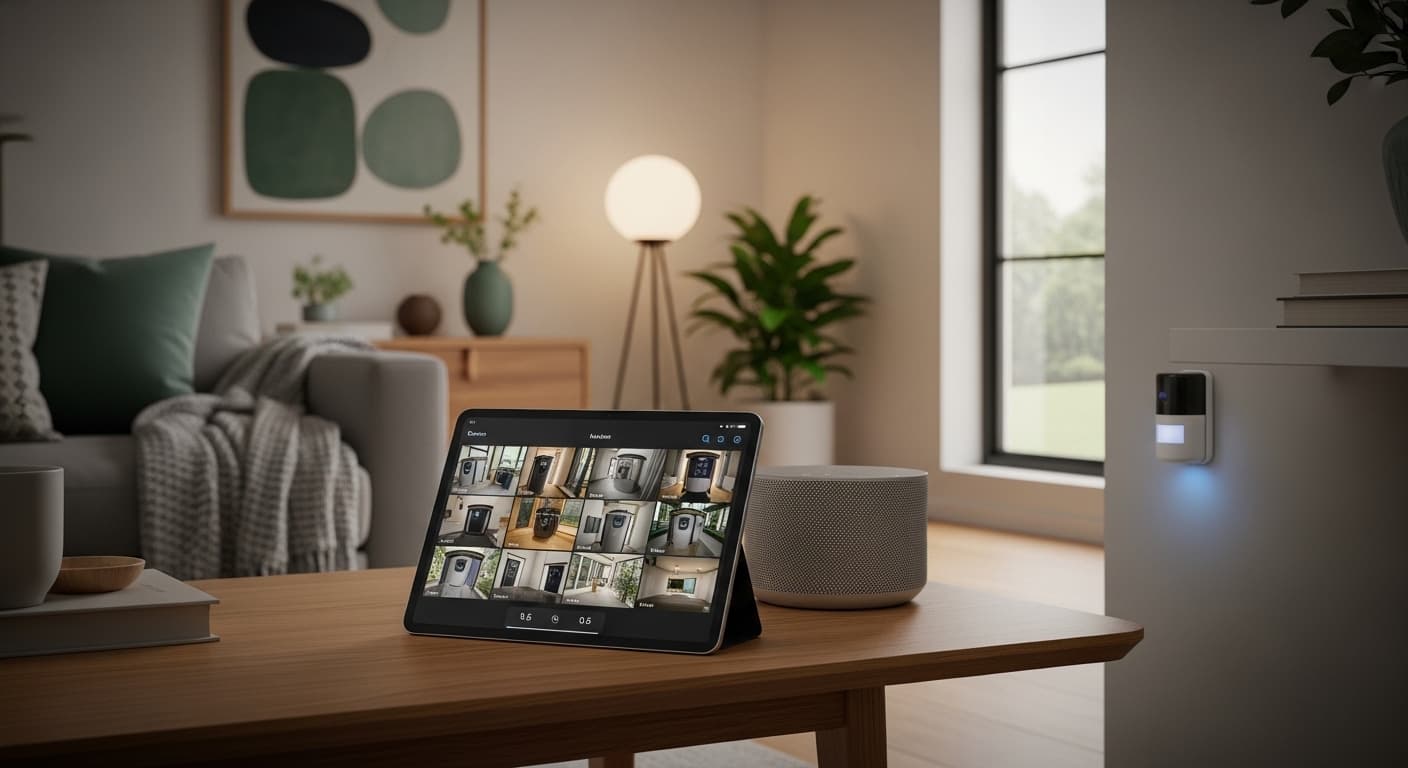 Smart home security setup